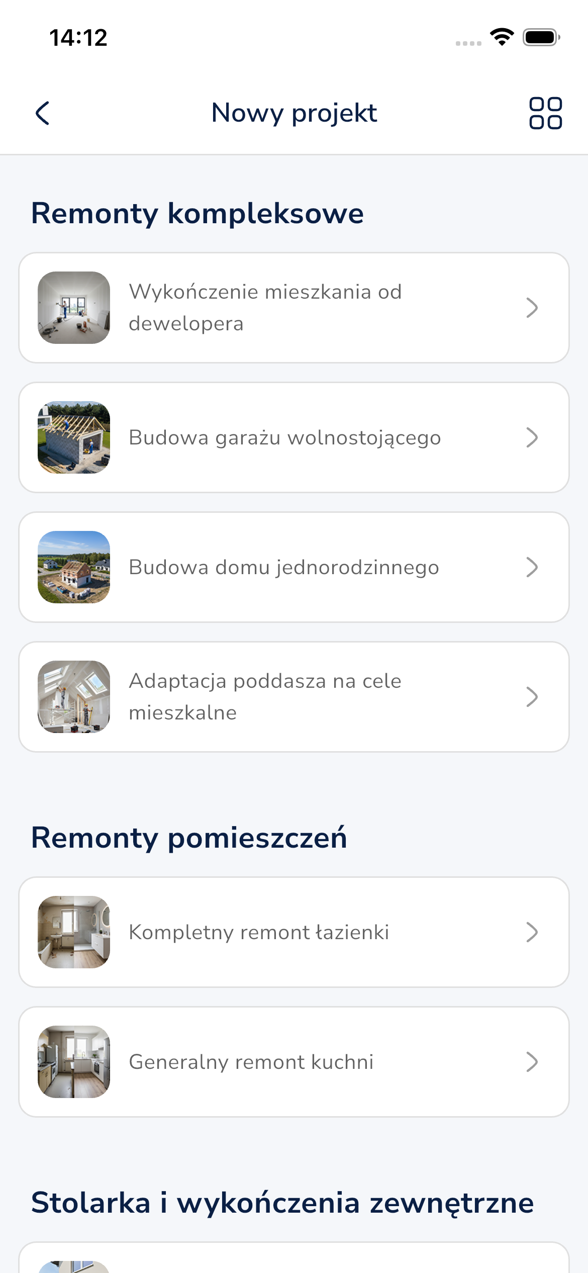 Szablony projektów budowlanych